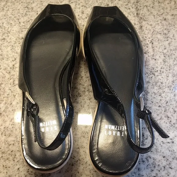 Stuart Weitzman patent peep toe platform h… - Picture 5 of 8